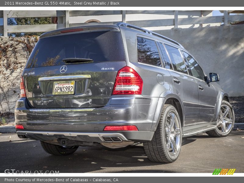 Steel Grey Metallic / Black 2011 Mercedes-Benz GL 550 4Matic