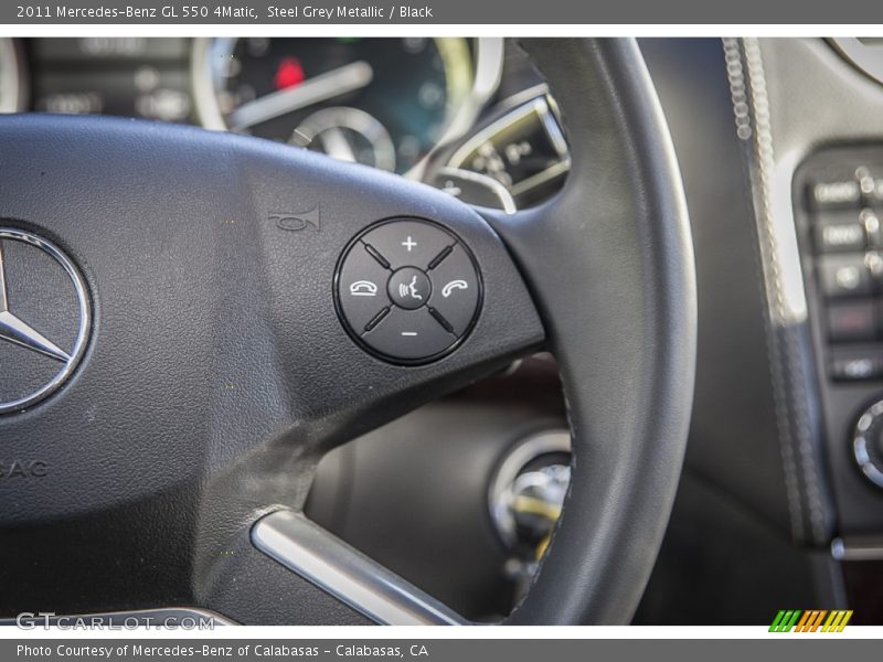 Steel Grey Metallic / Black 2011 Mercedes-Benz GL 550 4Matic