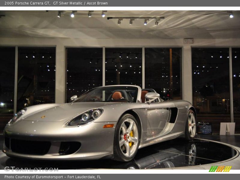 GT Silver Metallic / Ascot Brown 2005 Porsche Carrera GT