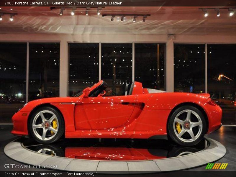 Guards Red / Dark Grey Natural Leather 2005 Porsche Carrera GT