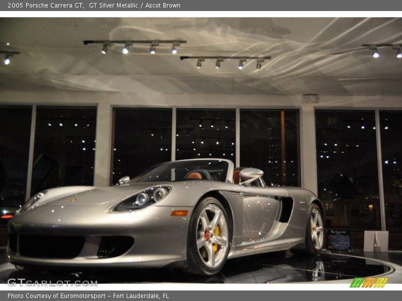 GT Silver Metallic / Ascot Brown 2005 Porsche Carrera GT