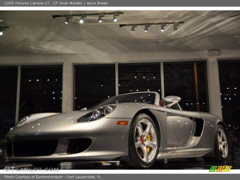 GT Silver Metallic / Ascot Brown 2005 Porsche Carrera GT