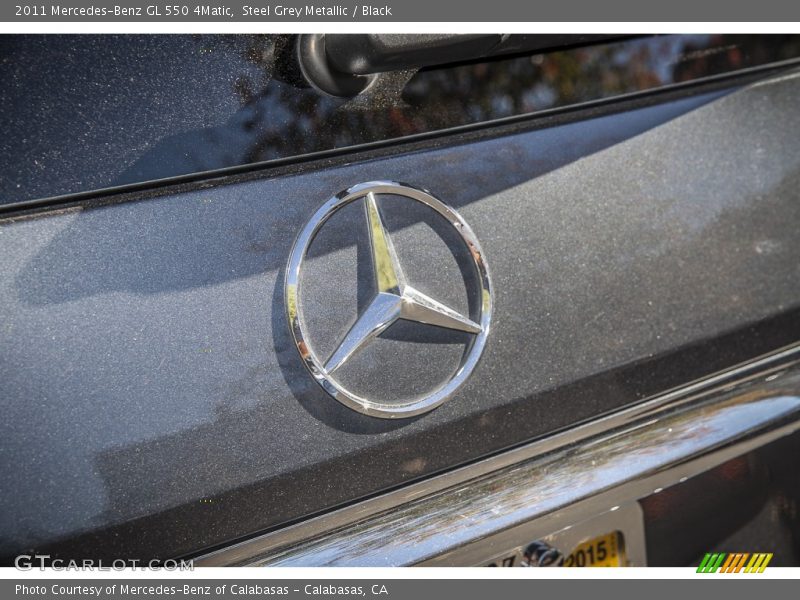 Steel Grey Metallic / Black 2011 Mercedes-Benz GL 550 4Matic