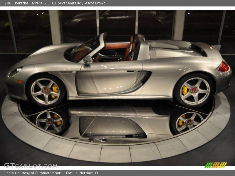 GT Silver Metallic / Ascot Brown 2005 Porsche Carrera GT