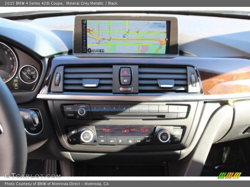 Mineral Grey Metallic / Black 2015 BMW 4 Series 428i Coupe