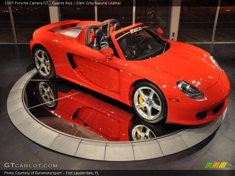 Guards Red / Dark Grey Natural Leather 2005 Porsche Carrera GT