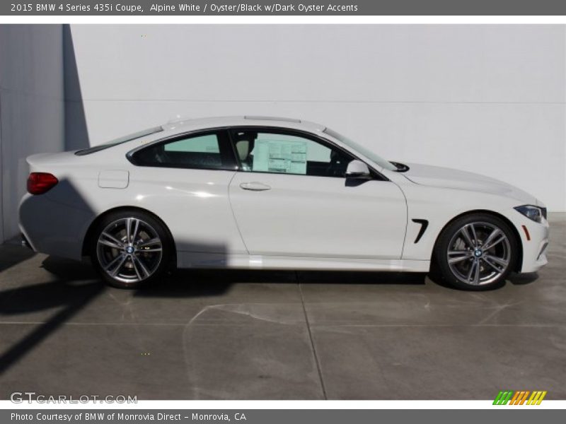 Alpine White / Oyster/Black w/Dark Oyster Accents 2015 BMW 4 Series 435i Coupe