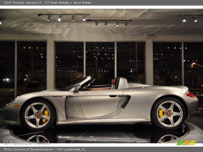 GT Silver Metallic / Ascot Brown 2005 Porsche Carrera GT