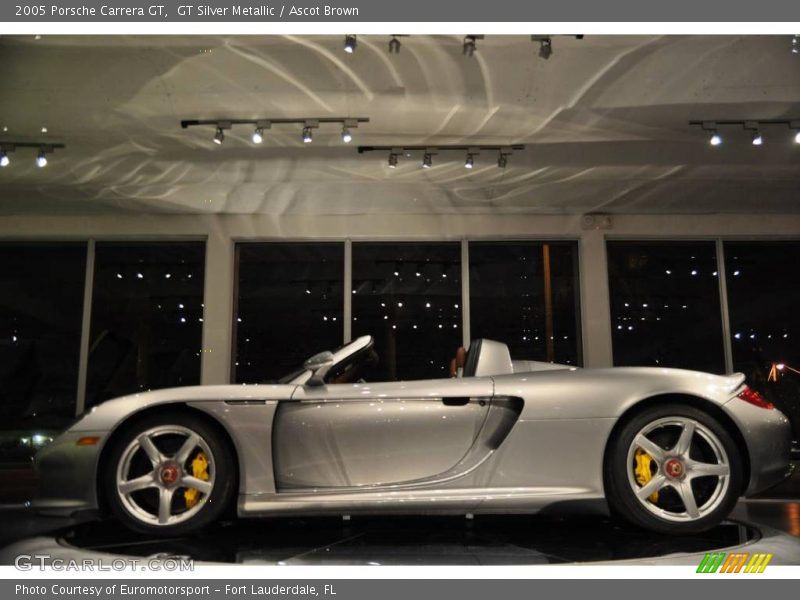 GT Silver Metallic / Ascot Brown 2005 Porsche Carrera GT