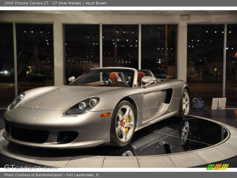 GT Silver Metallic / Ascot Brown 2005 Porsche Carrera GT