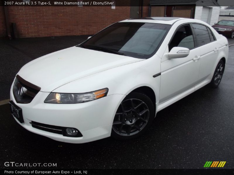 White Diamond Pearl / Ebony/Silver 2007 Acura TL 3.5 Type-S