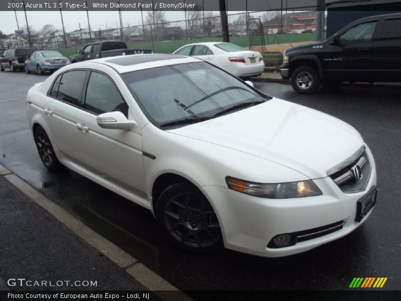 White Diamond Pearl / Ebony/Silver 2007 Acura TL 3.5 Type-S