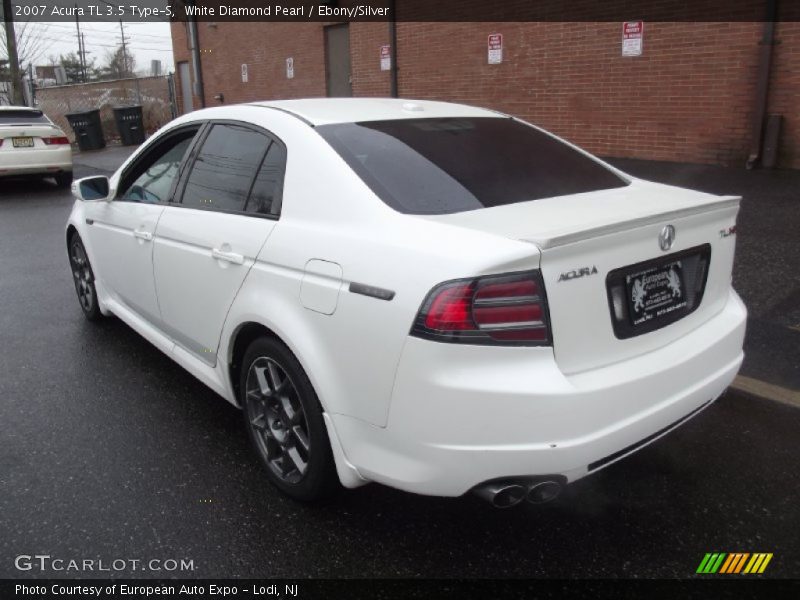 White Diamond Pearl / Ebony/Silver 2007 Acura TL 3.5 Type-S