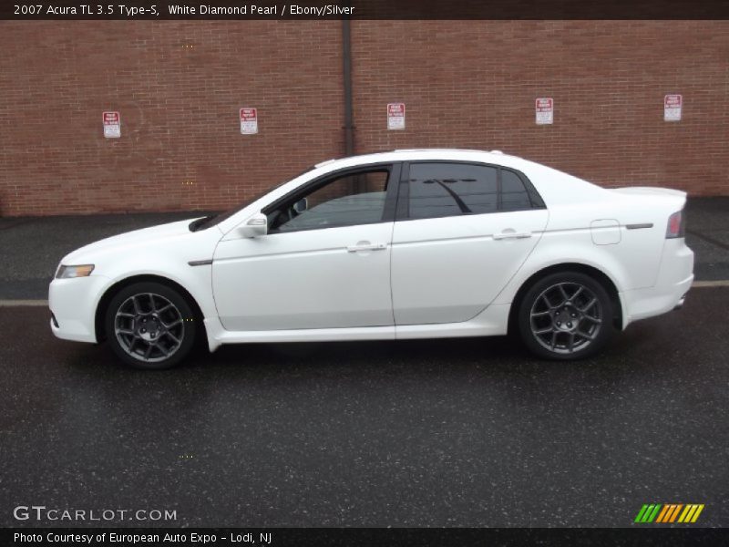 White Diamond Pearl / Ebony/Silver 2007 Acura TL 3.5 Type-S