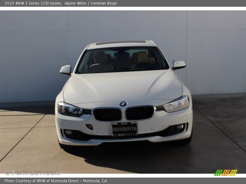 Alpine White / Venetian Beige 2015 BMW 3 Series 328i Sedan