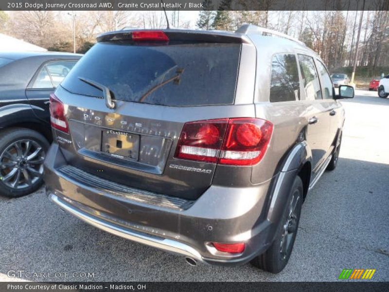 Granite Crystal Metallic / Black 2015 Dodge Journey Crossroad AWD