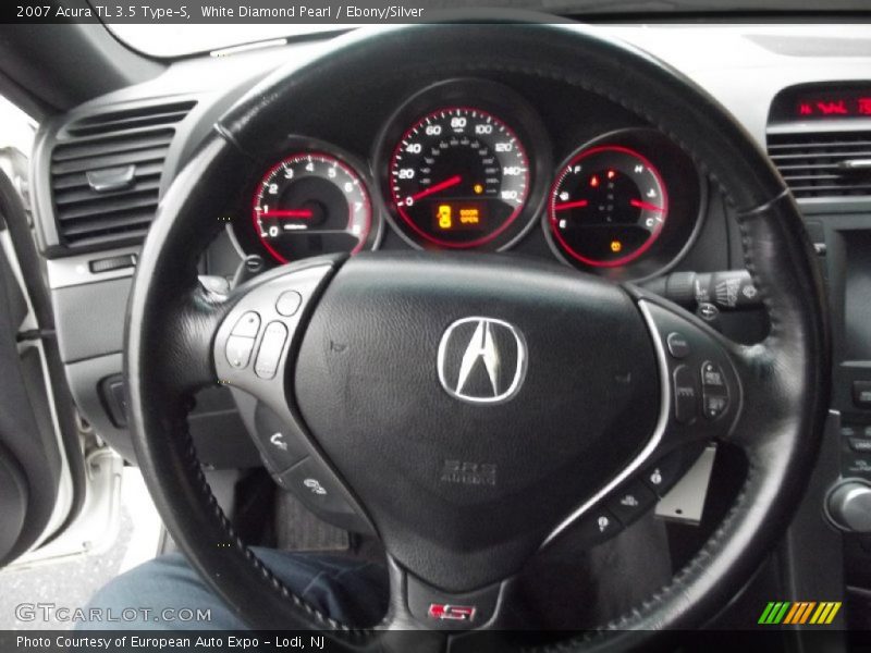 White Diamond Pearl / Ebony/Silver 2007 Acura TL 3.5 Type-S