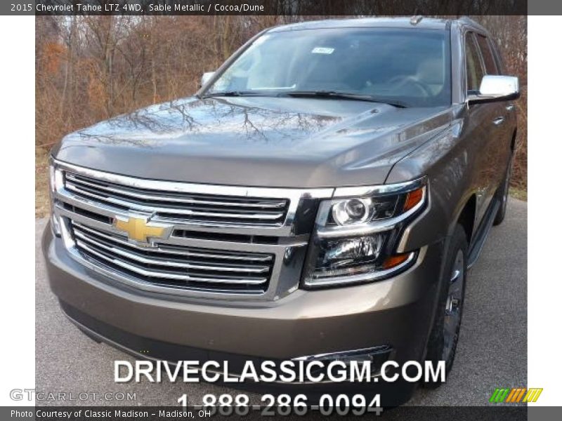 Sable Metallic / Cocoa/Dune 2015 Chevrolet Tahoe LTZ 4WD