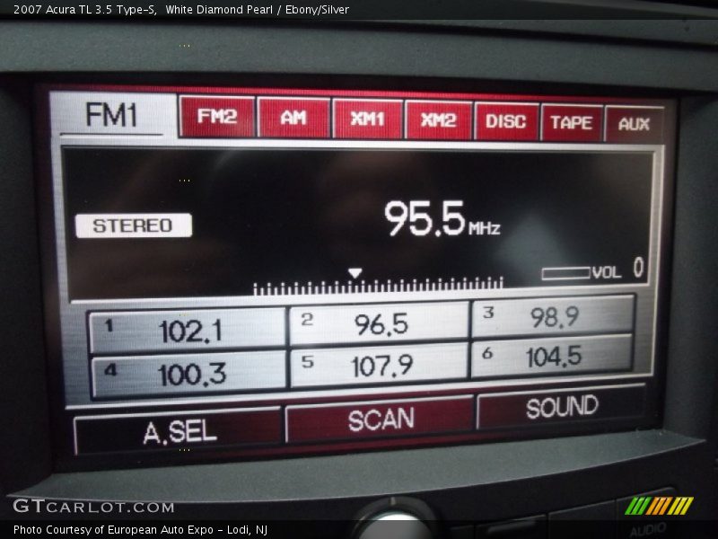 White Diamond Pearl / Ebony/Silver 2007 Acura TL 3.5 Type-S