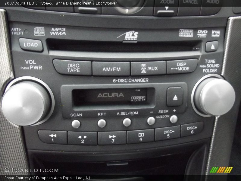 White Diamond Pearl / Ebony/Silver 2007 Acura TL 3.5 Type-S