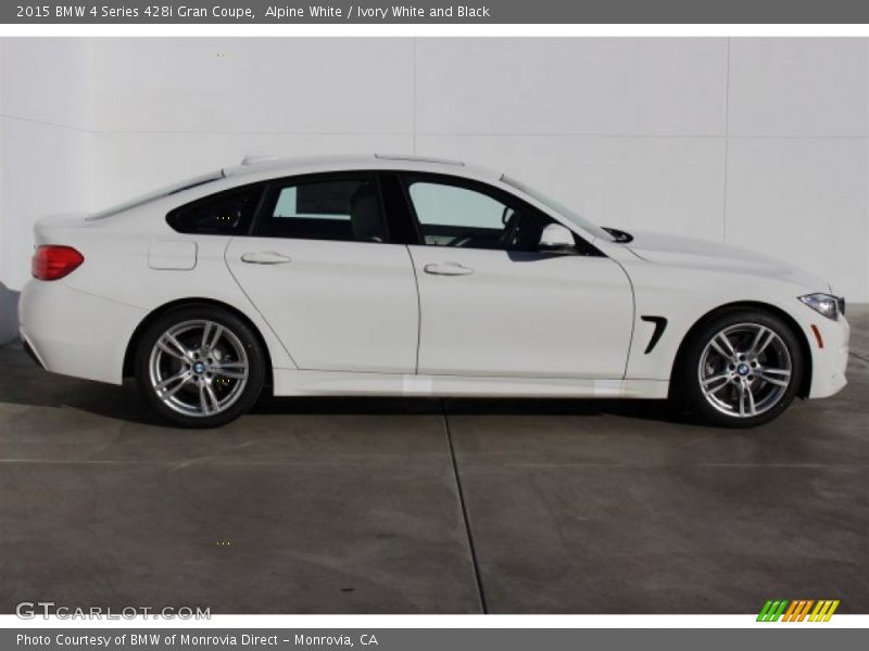 Alpine White / Ivory White and Black 2015 BMW 4 Series 428i Gran Coupe