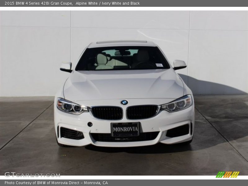 Alpine White / Ivory White and Black 2015 BMW 4 Series 428i Gran Coupe