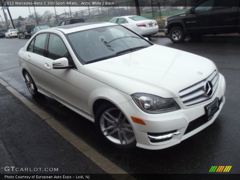 Arctic White / Black 2012 Mercedes-Benz C 300 Sport 4Matic