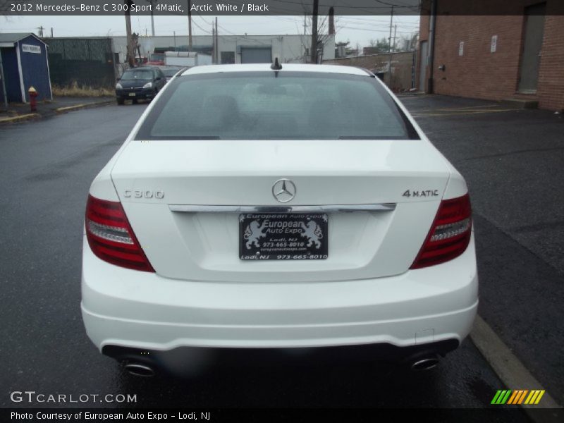 Arctic White / Black 2012 Mercedes-Benz C 300 Sport 4Matic
