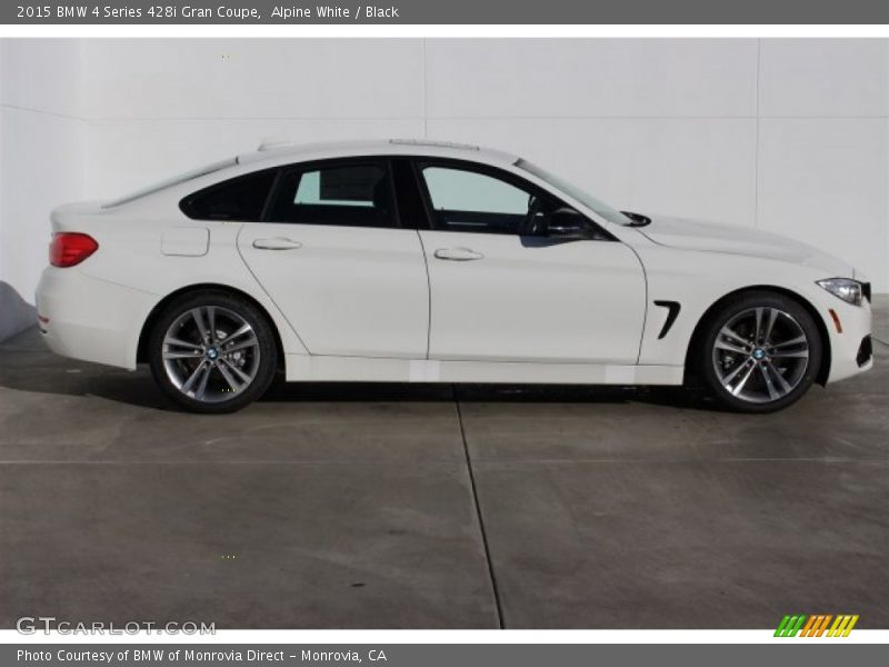 Alpine White / Black 2015 BMW 4 Series 428i Gran Coupe