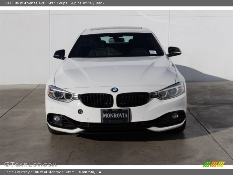 Alpine White / Black 2015 BMW 4 Series 428i Gran Coupe