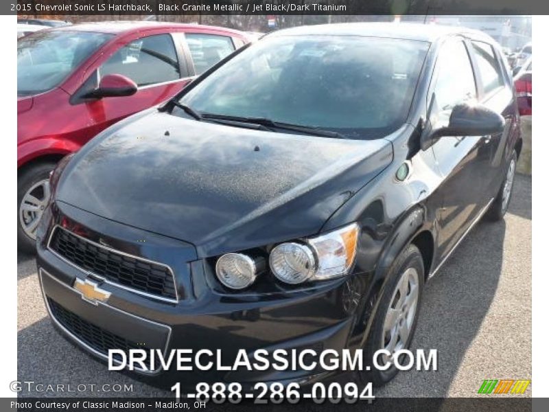 Black Granite Metallic / Jet Black/Dark Titanium 2015 Chevrolet Sonic LS Hatchback