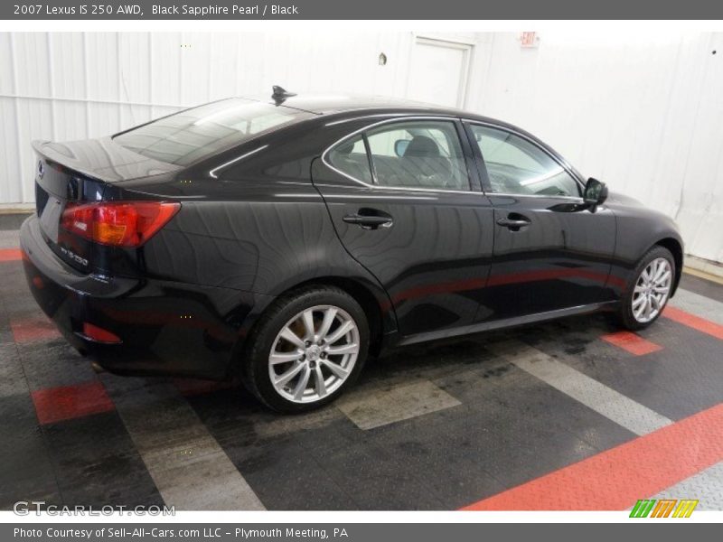 Black Sapphire Pearl / Black 2007 Lexus IS 250 AWD