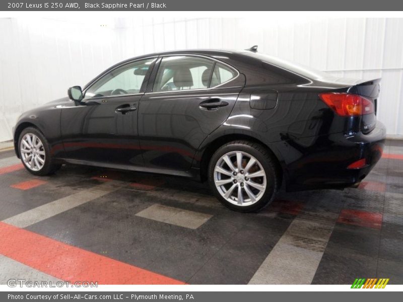 Black Sapphire Pearl / Black 2007 Lexus IS 250 AWD