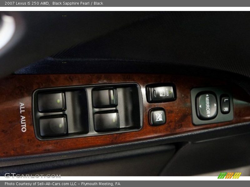 Black Sapphire Pearl / Black 2007 Lexus IS 250 AWD