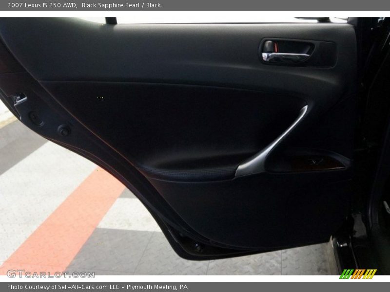 Black Sapphire Pearl / Black 2007 Lexus IS 250 AWD