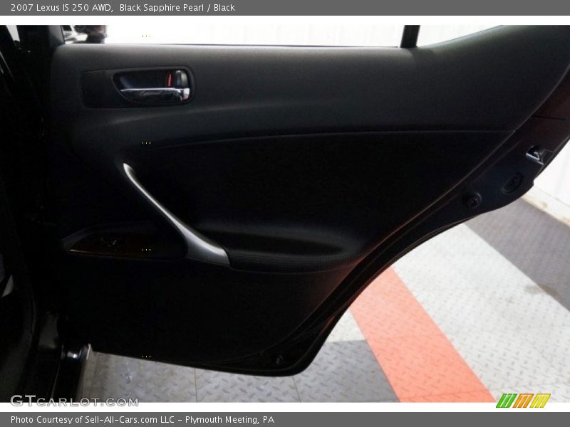 Black Sapphire Pearl / Black 2007 Lexus IS 250 AWD