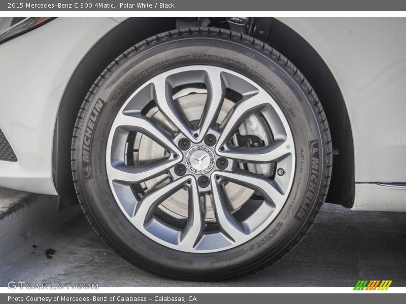 Polar White / Black 2015 Mercedes-Benz C 300 4Matic