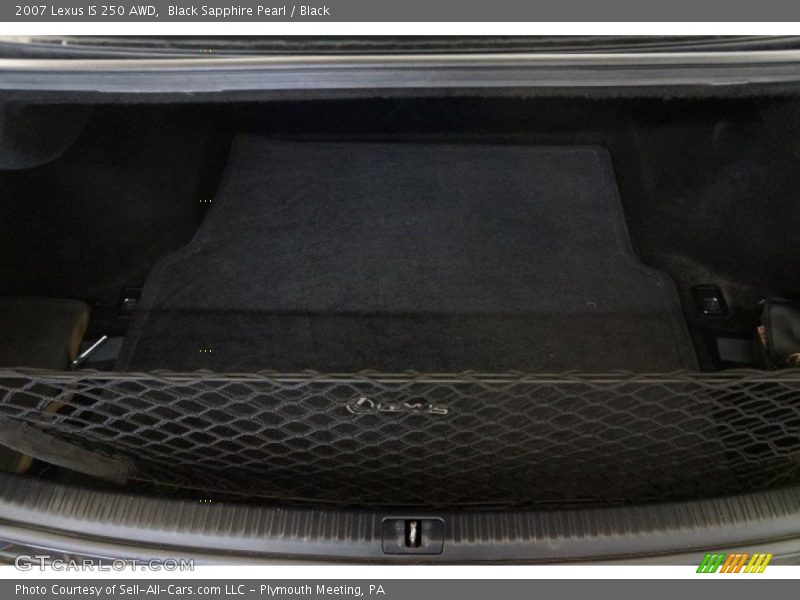 Black Sapphire Pearl / Black 2007 Lexus IS 250 AWD