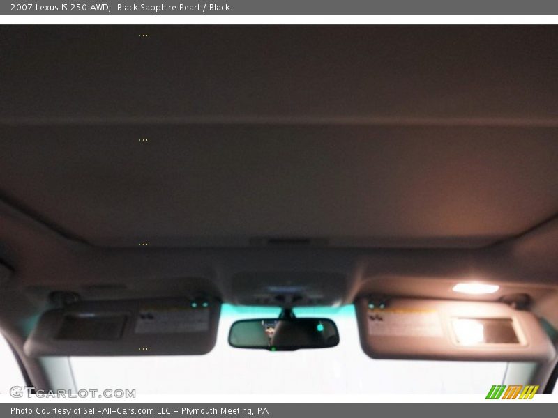 Black Sapphire Pearl / Black 2007 Lexus IS 250 AWD