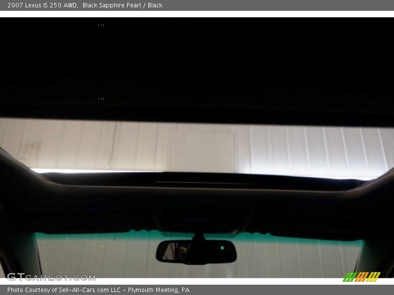 Black Sapphire Pearl / Black 2007 Lexus IS 250 AWD