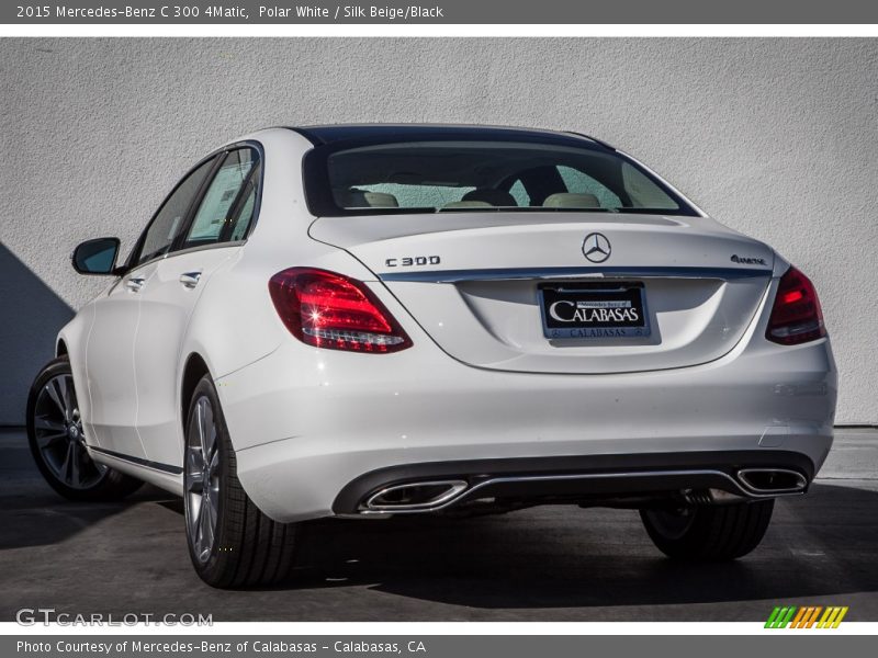 Polar White / Silk Beige/Black 2015 Mercedes-Benz C 300 4Matic