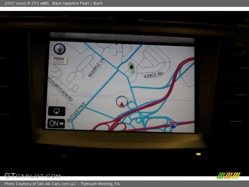 Black Sapphire Pearl / Black 2007 Lexus IS 250 AWD