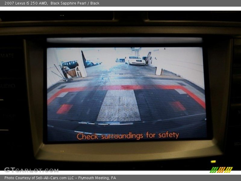 Black Sapphire Pearl / Black 2007 Lexus IS 250 AWD