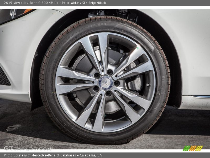 Polar White / Silk Beige/Black 2015 Mercedes-Benz C 300 4Matic