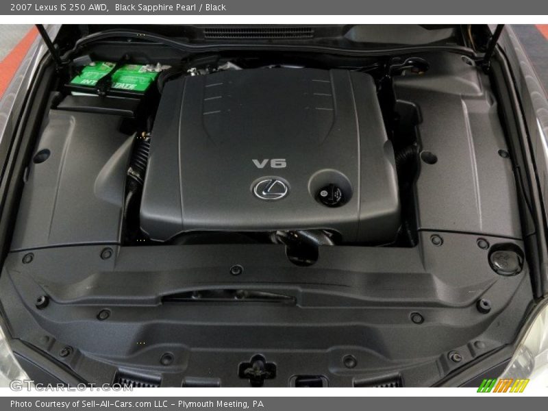 Black Sapphire Pearl / Black 2007 Lexus IS 250 AWD