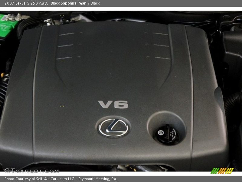 Black Sapphire Pearl / Black 2007 Lexus IS 250 AWD