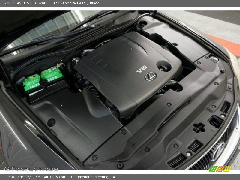 Black Sapphire Pearl / Black 2007 Lexus IS 250 AWD