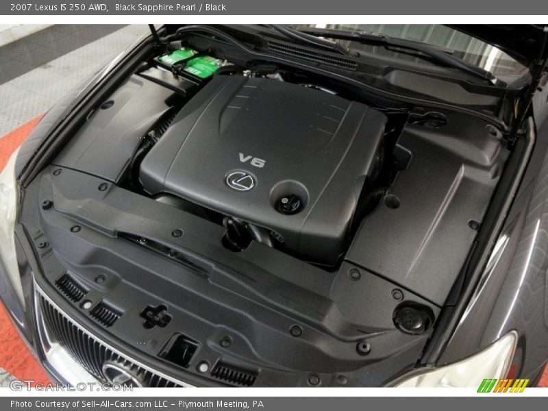 Black Sapphire Pearl / Black 2007 Lexus IS 250 AWD