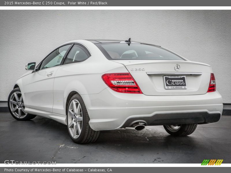 Polar White / Red/Black 2015 Mercedes-Benz C 250 Coupe