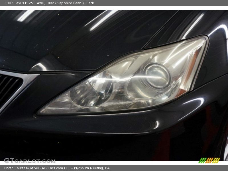 Black Sapphire Pearl / Black 2007 Lexus IS 250 AWD